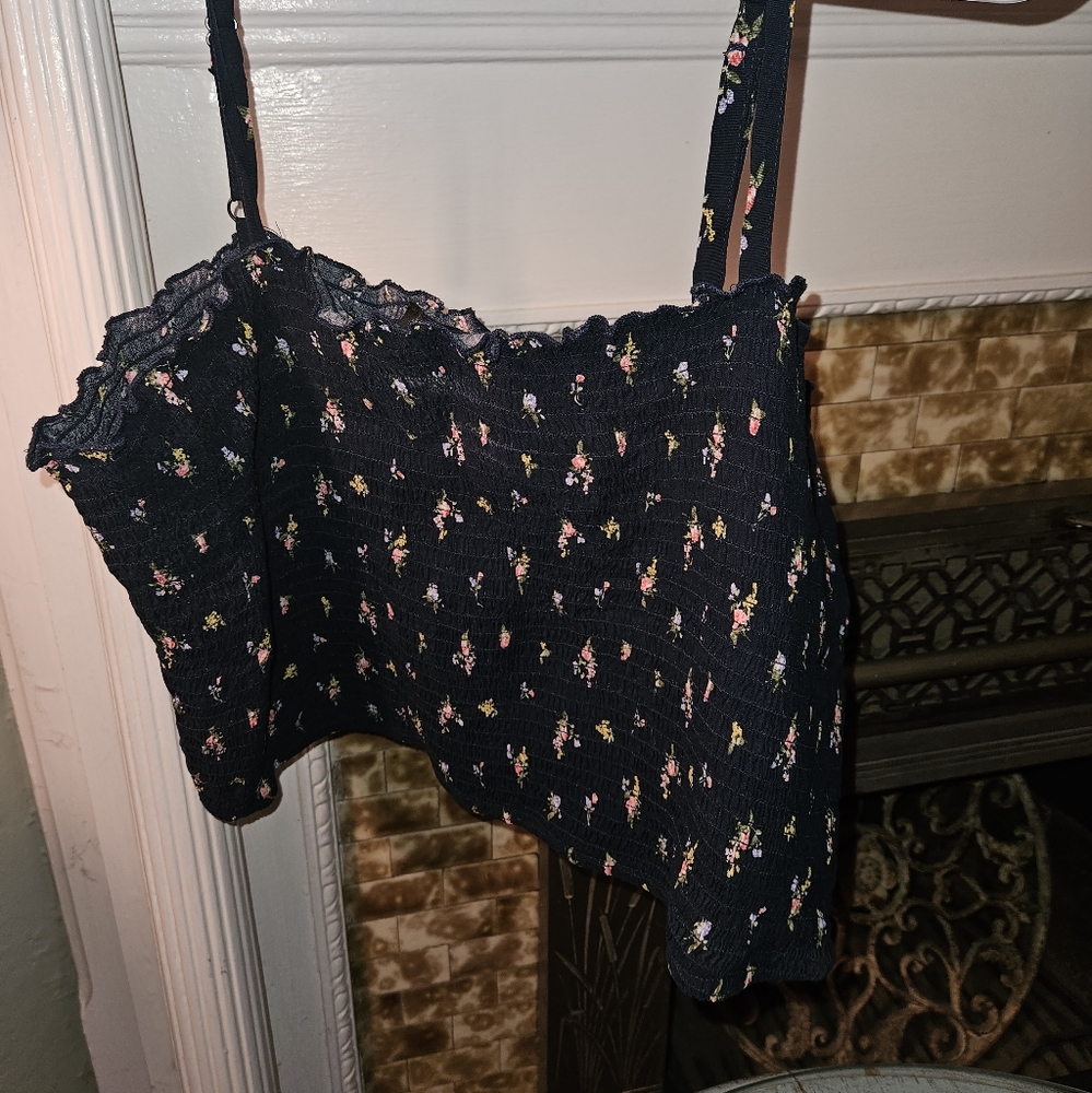 Forever 21 Smocked Crop Cami, NWT, 3X